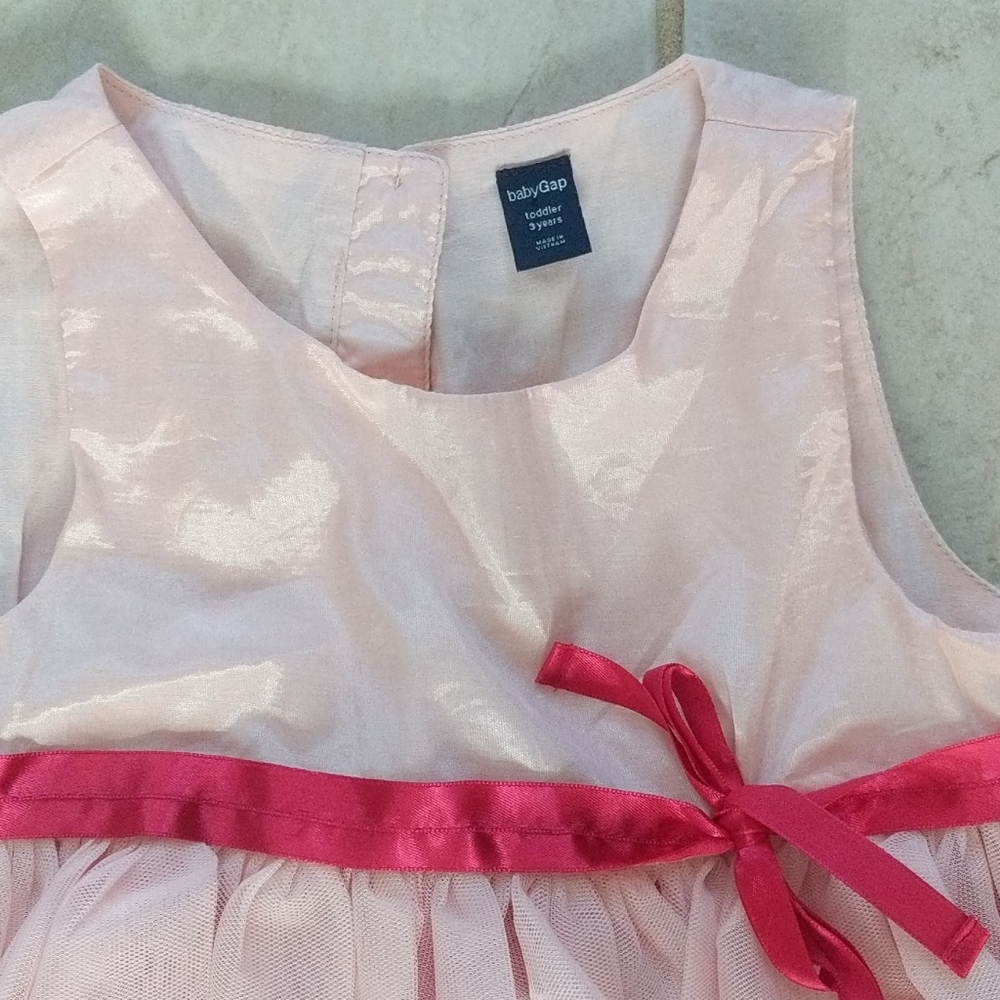 Girls 3t pink Valentine's dress, special occasion - Picture 2 of 5